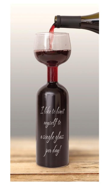 750ML WINE BOTTLE GLASS