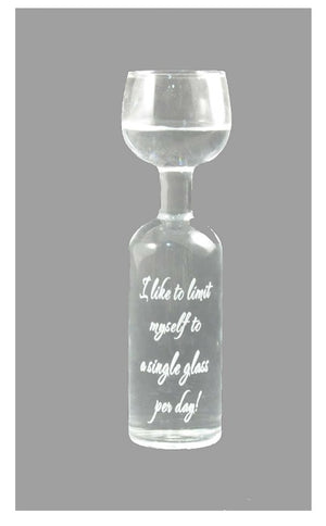 750ML WINE BOTTLE GLASS