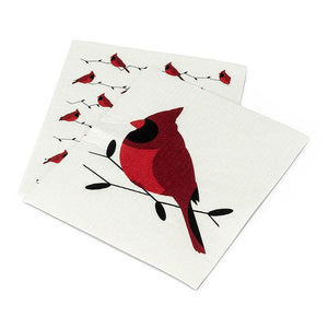 CARDINAL DISHCLOTHS (SET OF 2)