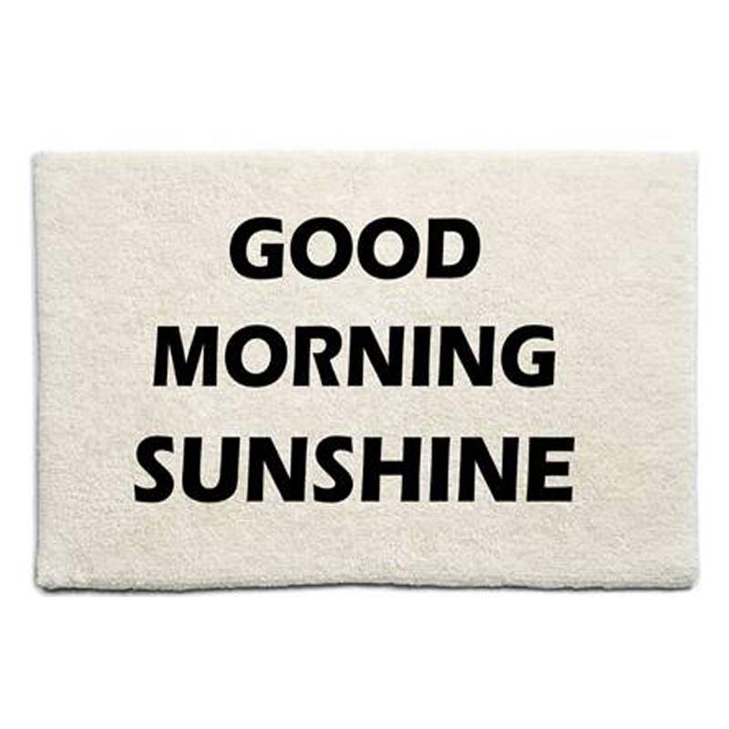 "GOOD MORNING SUNSHINE" BATHMAT