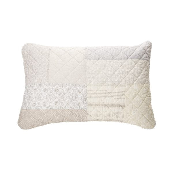 LUNA PATCHWORK PILLOW QUEEN SHAM