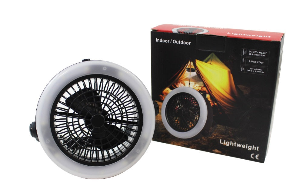 INDOOR / OUTDOOR CAMPING FAN & LIGHT