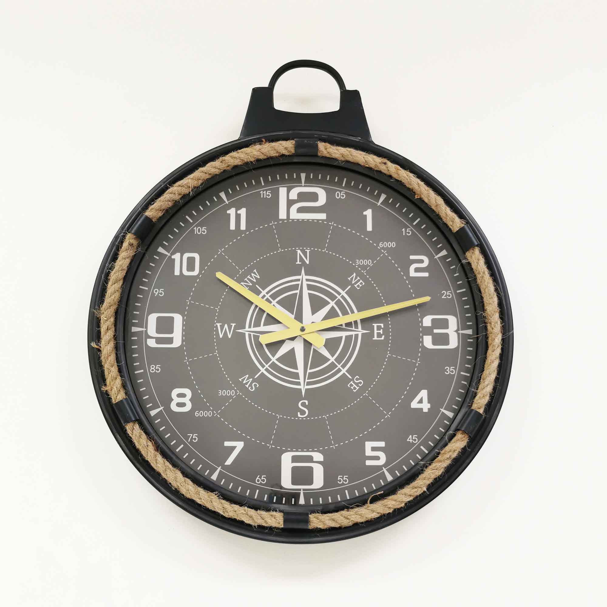 PADLOCK METAL WALL CLOCK WITH ROPE