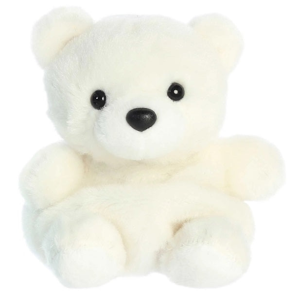 PALM PAL 5" PUCK POLAR BEAR PLUSH TOY