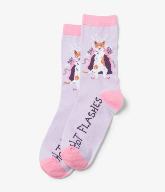 WOMEN'S HOT FLASHES CREW SOCKS