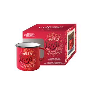 LOVE & CHOCOLATE MUG SET