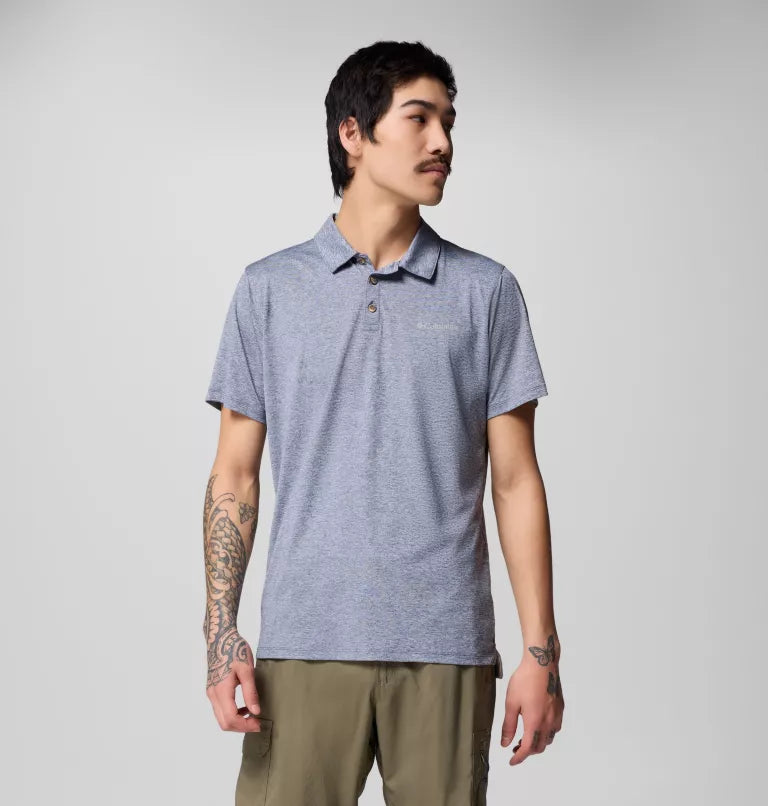 MENS TECH TRAIL POLO CITY GREY