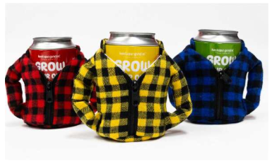 FLANNEL BEER COZY