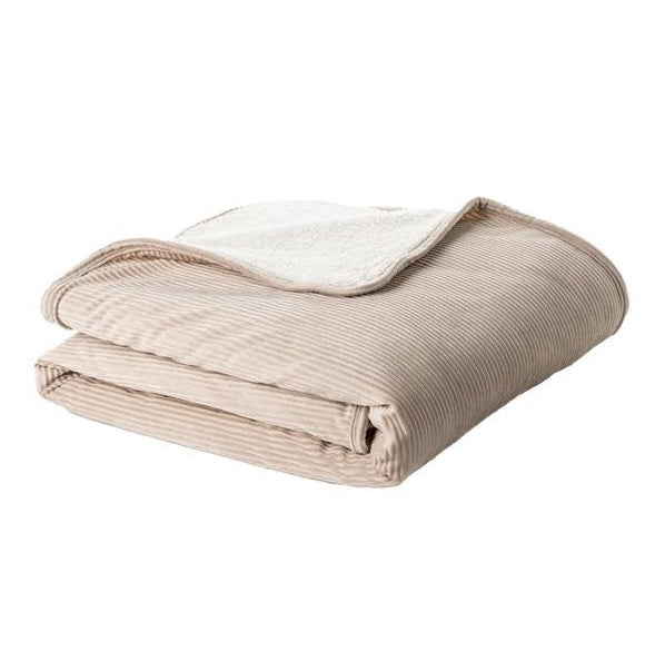 CORDUROY NATURAL KING QUILT