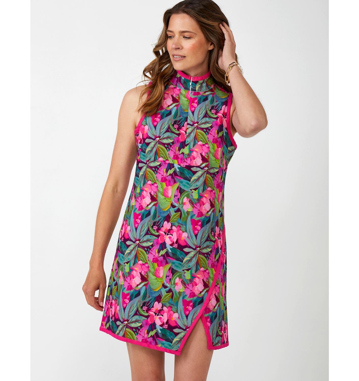 WOMEN'S FLOWER PRINT TANK DRESS