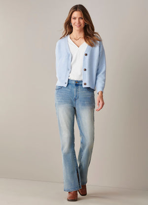 WOMEN'S LIGHT BLUE FLARE JEAN