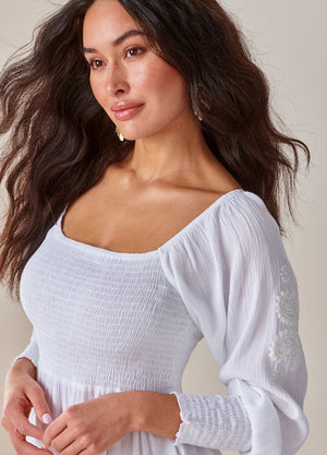 WOMEN'S WHITE MINI DRESS