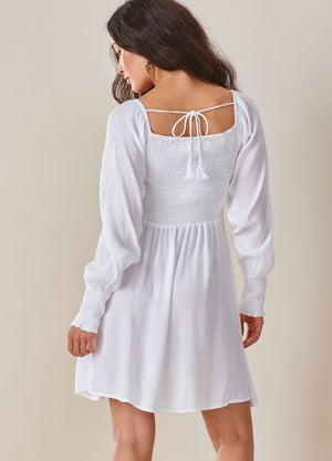 WOMEN'S WHITE MINI DRESS