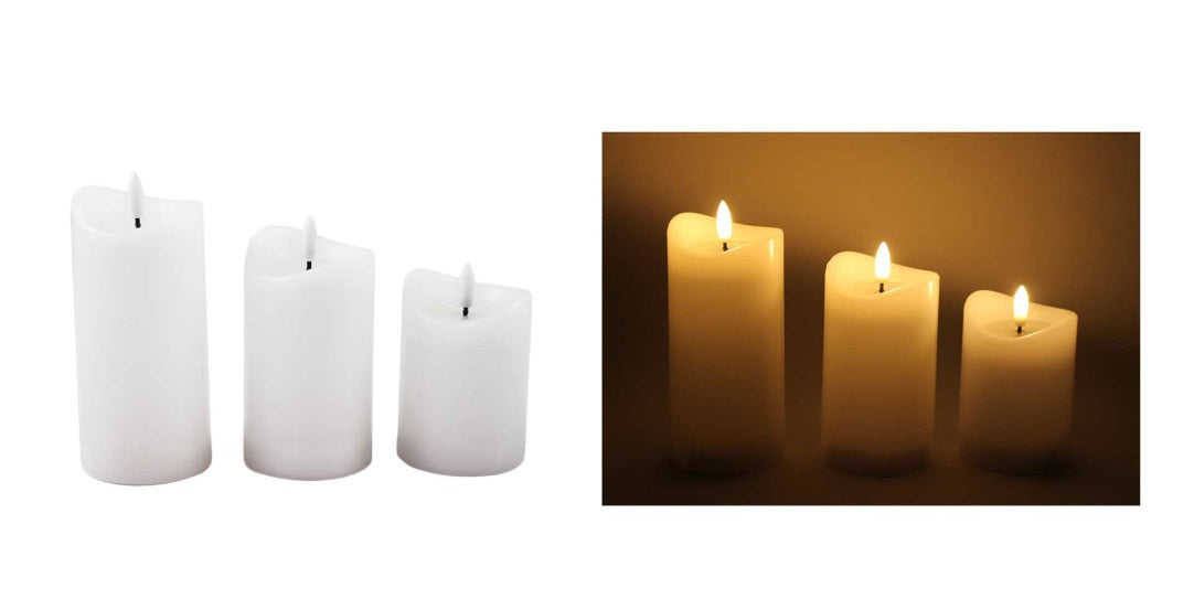 FLAMELESS CANDLE WITH TIMER