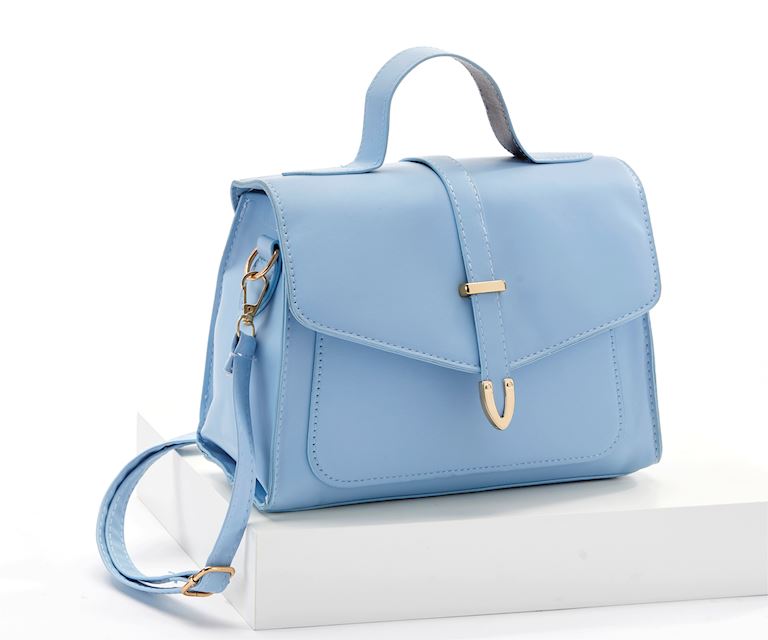 BLUE FLAP PURSE