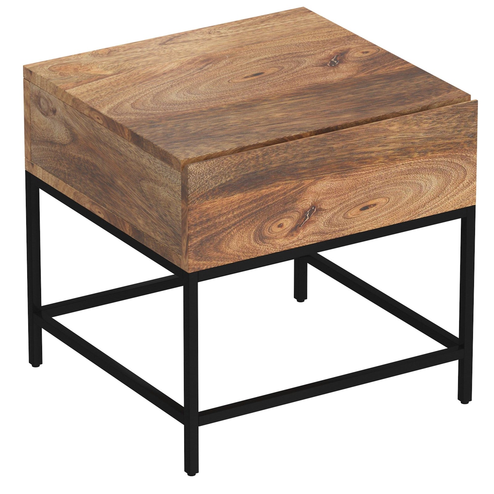 WORLDWIDE - OJAS ACCENT TABLE - NATURAL BURNT