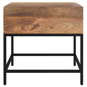WORLDWIDE - OJAS ACCENT TABLE - NATURAL BURNT