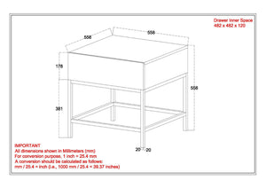 WORLDWIDE - OJAS ACCENT TABLE - NATURAL BURNT