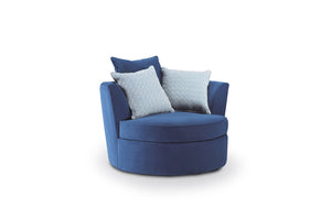 BRENTWOOD - EMILY SWIVEL CHAIR - FLUFFY NATURAL (230-24)