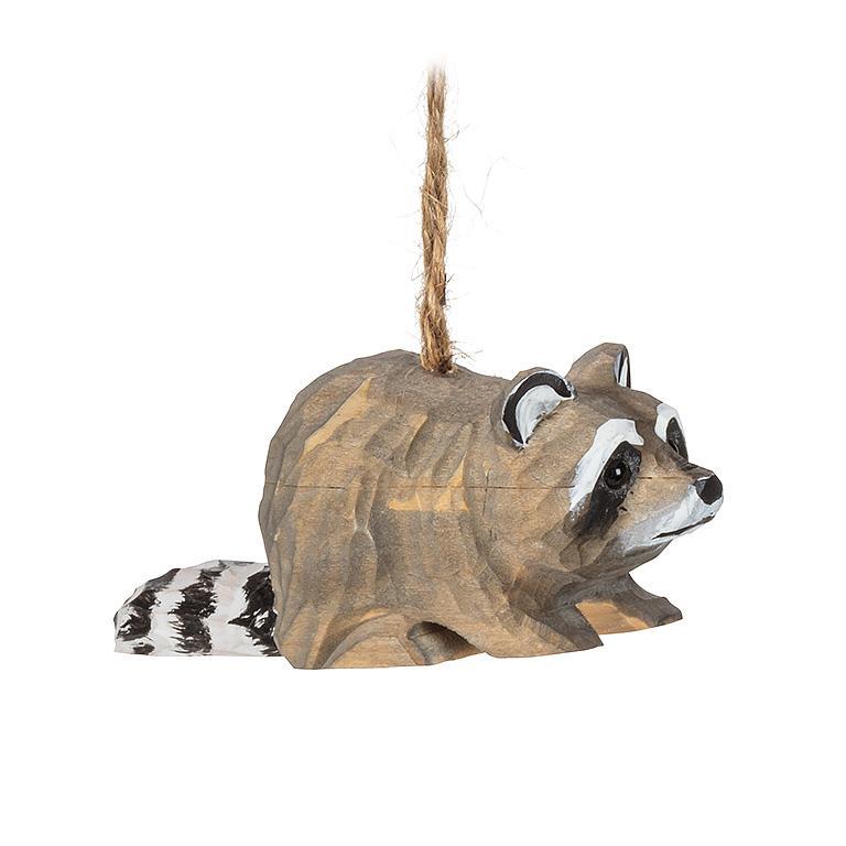 RACCOON CARVED ORNAMENT 3.5L