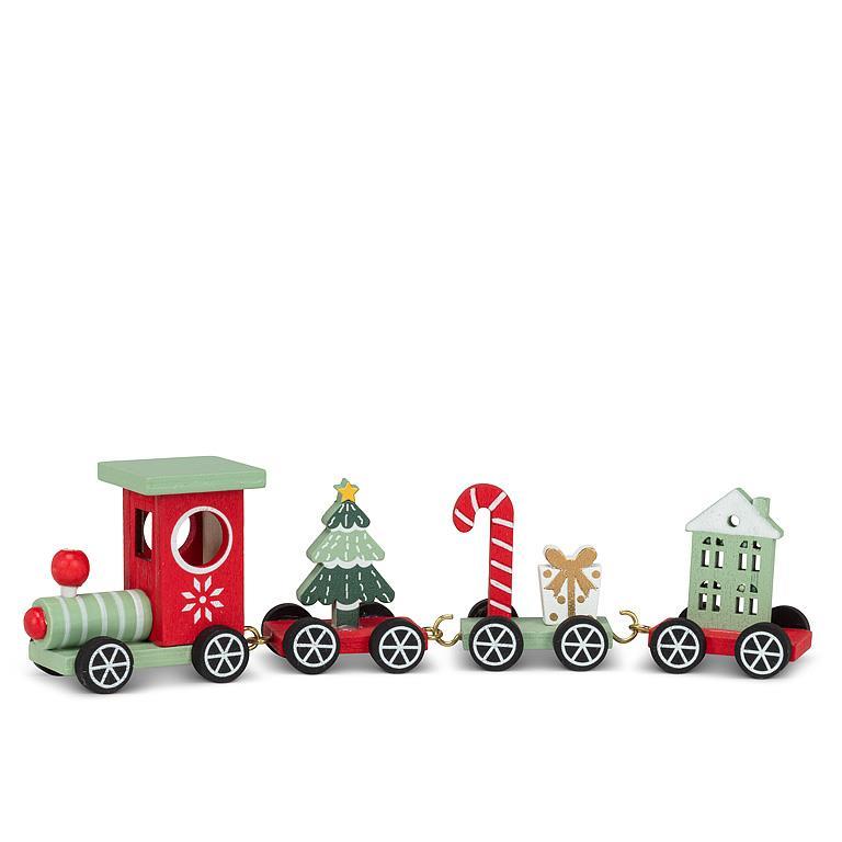 SMALL TRAIN SET ORNAMENT 8"L