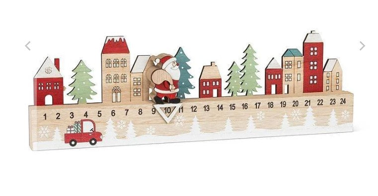 ADVENT CALENDAR WITH WALKING SANTA