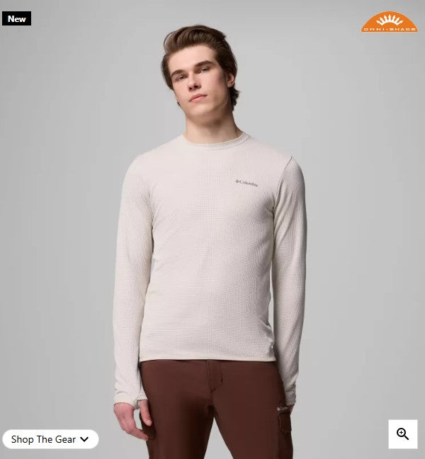 MEN'S UTILITY SHIRT LONG SLEEVE CREW - DARK STONE