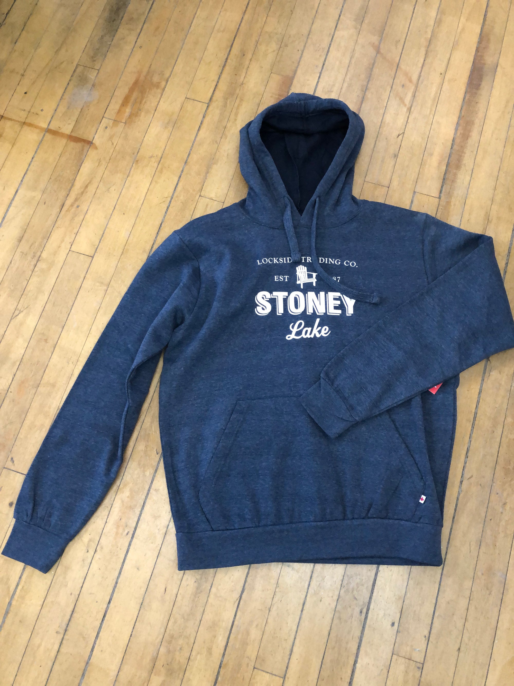 GGS - SINGLE LAYER UNISEX HOODY WITH STONEY LAKE - NAVY