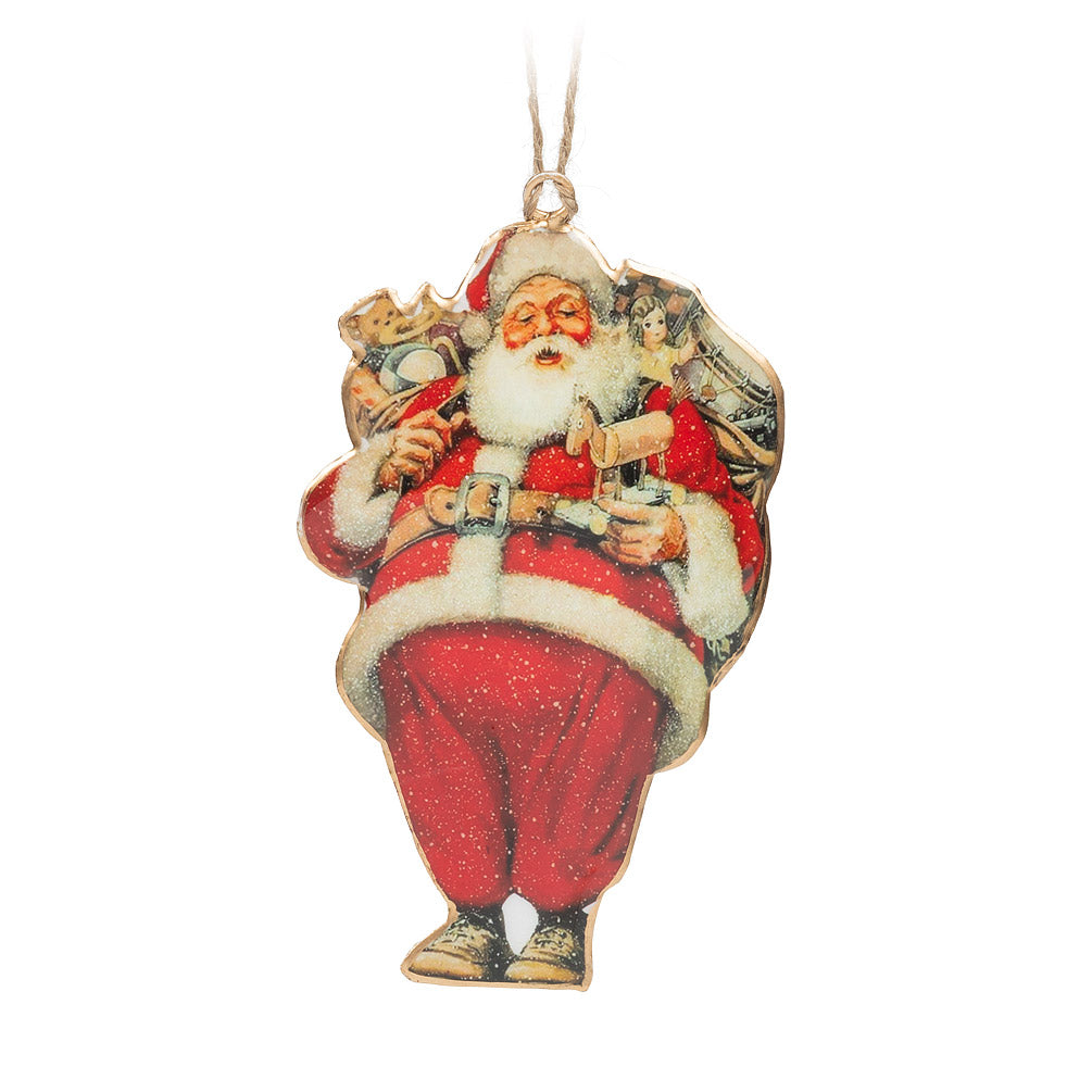 BIG BELLY SANTA ORNAMENT