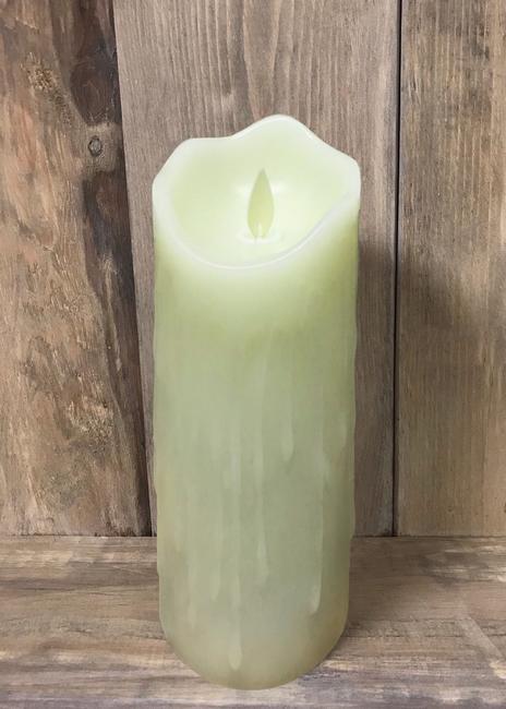 TRIW IMPORTS - 3X8" INVORY CANDLE WITH LED