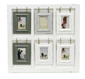 SPLASH - DISTRESSED WHITE PICTURE FRAME