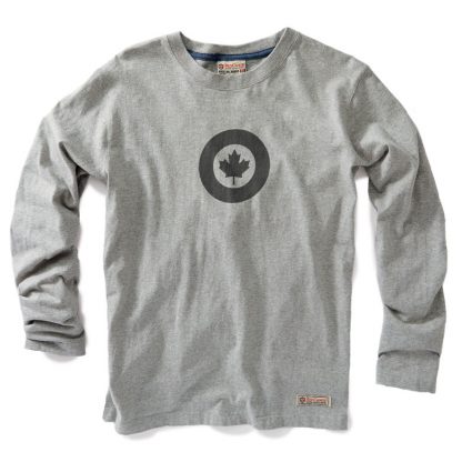RED CANOE - RCAF MEN'S LONG SLEEVE T-SHIRT - GREY