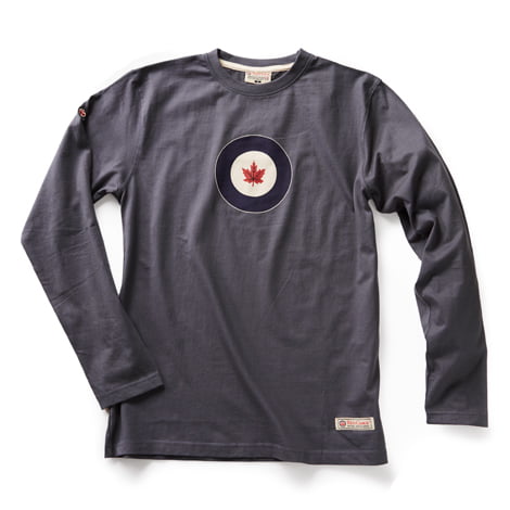 RED CANOE - RCAF MEN'S LONG SLEEVE T-SHIRT - BLUE