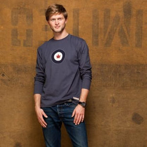 RED CANOE - RCAF MEN'S LONG SLEEVE T-SHIRT - BLUE